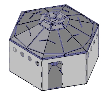 Early isometric view of the HOME.